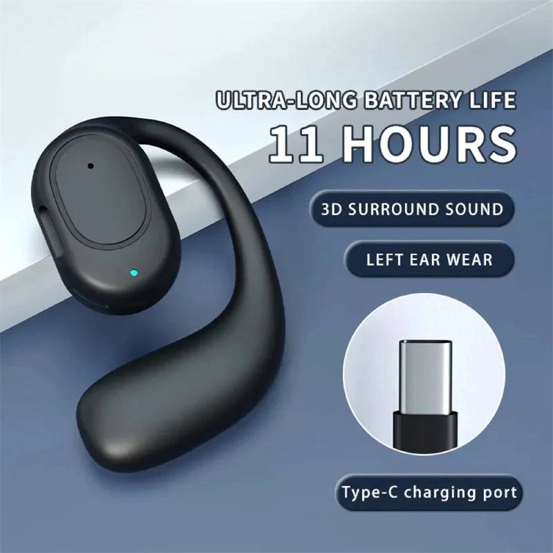 Wireless Charger - Wireless Bluetooth 5.3 Earphones Open-Ear Bone