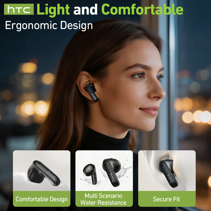 HTC NE94 Gaming TWS Earphones  - Headphones Wireless review and price