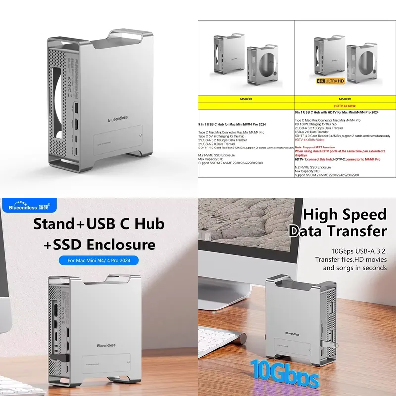 AP01 for Mini M4 Stand Hub Doc - Usb Hub review and price